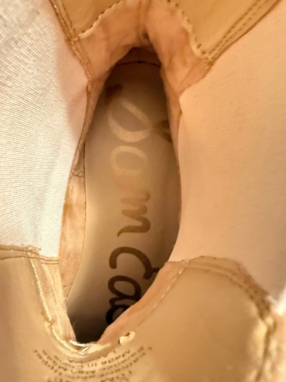 Sam Edelman Laguna Chelsea boot in sesame Size 10